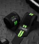 LAXNR Wrist Support Bands (Black/Neon Green)