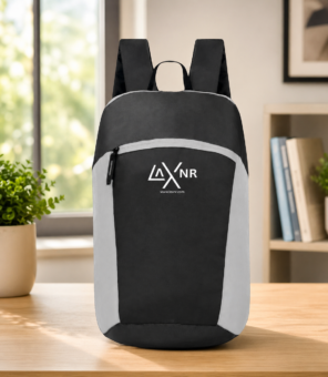 LAXNR Lightweight Mini Backpack – Cute Black Bag for Kids, Boys & Girls